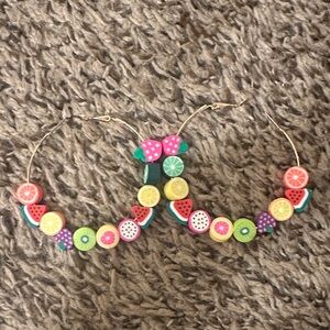 Francesca's Collections Colorful Fruit Earrings